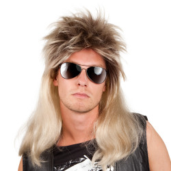 Pánská paruka rokerská blond dlouhá